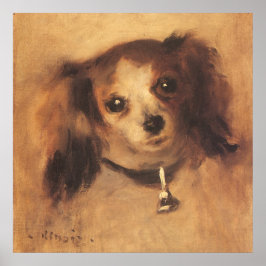 Kop van een hond door Pierre Renoir, Vintage Fine Poster