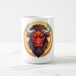 Kop van een Minotaurus uit de Griekse mythologie