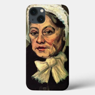 Kop van een oude vrouw met witte kap door Vincent  Case-Mate iPhone Case