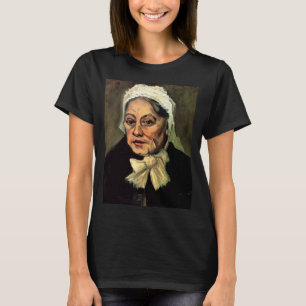 Kop van een oude vrouw met witte kap door Vincent  T-shirt