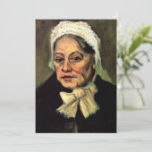 Kop van een oude vrouw met witte kap van Vincent v (Staand voorkant)