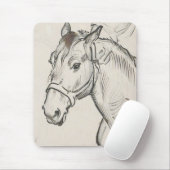 Kop van een paard (door Alfred Dehodencq) Muismat (Met muis)