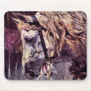 Kop van een paard door Giovanni Boldini, Vintage K Muismat