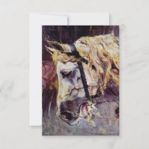 Kop van een Witte Paard (door Giovanni Boldini)