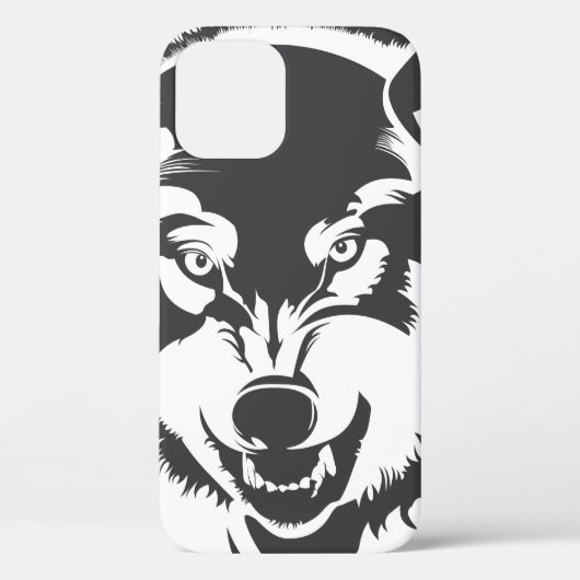 Kop van een Wolf Case-Mate iPhone Hoesje (Achterkant)