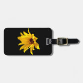 Kop van gele margriet Helenium Bagagelabel (Voorkant horizontaal)