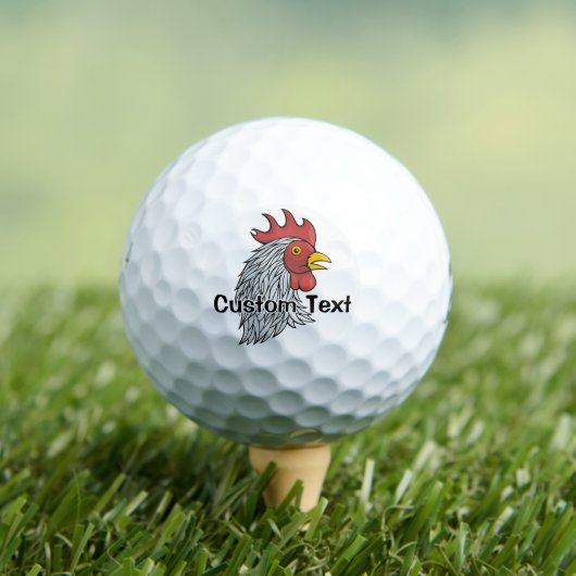 Kop van grijze haan golfballen (Insitu Shirt)