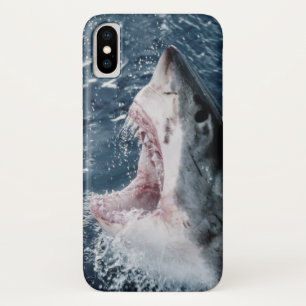Kop van Grote Witte Haai iPhone X Hoesje