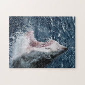 Kop van Grote Witte Haai Legpuzzel (Horizontaal)