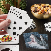 Kop van Grote Witte Haai Pokerkaarten (Insitu)