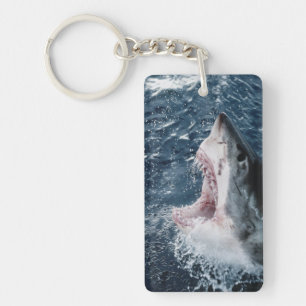 Kop van Grote Witte Haai Sleutelhanger