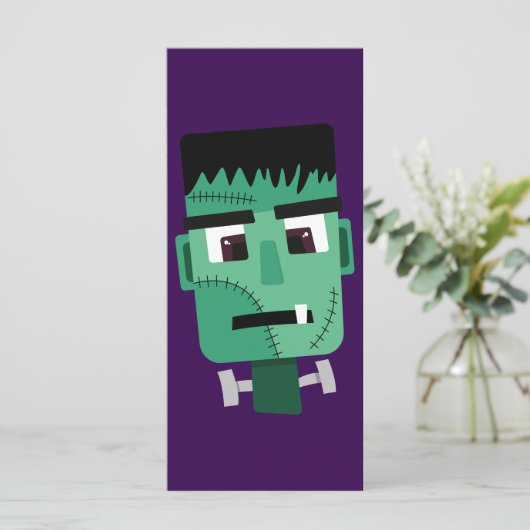 Kop van het Monster van Frankenstein Kaart (Staand voorkant)