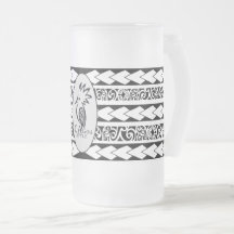 Kop van ijs glas. Tribal Ethnic