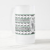 Kop van ijs glas. Tribal Ethnic/Groen (Voorkant links)