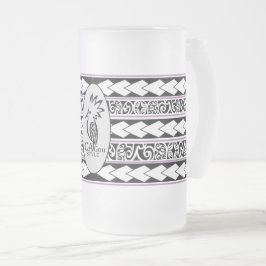 Kop van ijs glas. Tribal Ethnic/Lavande