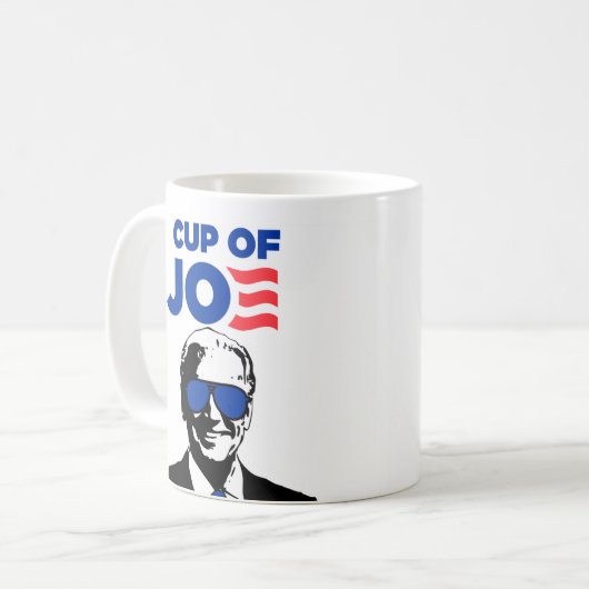 Kop van Joe Biden 2024 Koffie Mok (Voorkant links)