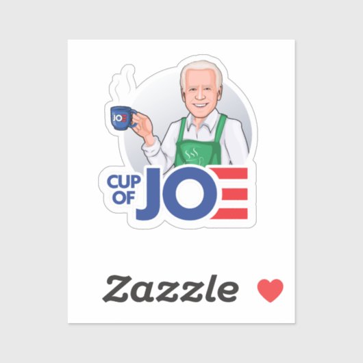 Kop van Joe Biden Sticker (Vel)