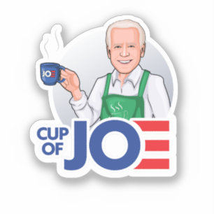 Kop van Joe Biden Sticker