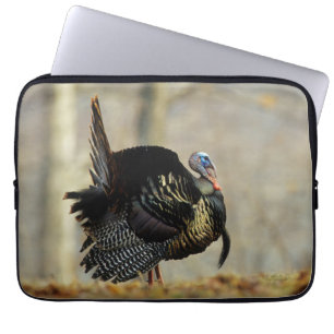 Kop van mannelijke kalkoen, Illinois Laptop Sleeve