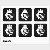 Kop Vierkante Sticker (Vel)