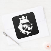 Kop Vierkante Sticker (Envelop)