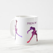 Kop voor schaatsen - Silhouette Rose Violet star (Voorkant links)