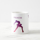 Kop voor schaatsen - Silhouette Rose Violet star (Center)