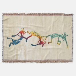 KOPELLI muzikant acrobaat + uw ideeën Deken