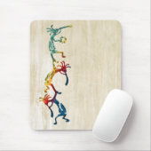 KOPELLI muzikant acrobaat + uw ideeën Muismat (Met muis)