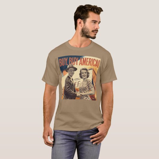 Kopen, Amerika kopen T-shirt (Voorkant volledig)