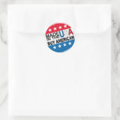 Kopen Amerikaans - Made in the USA Ronde Sticker (Tas)
