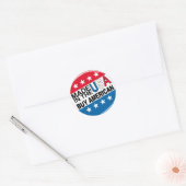 Kopen Amerikaans - Made in the USA Ronde Sticker (Envelop)