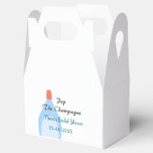 Kopen de champagne blauwe bruidsdouche voeg naam d bedankdoosjes (Geopend)