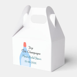 Kopen de champagne blauwe bruidsdouche voeg naam d bedankdoosjes