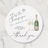 Kopen de champagne - dank je bruisfeestje bedankjes labels (Voorkant)