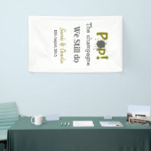 Kopen de champagne wij doen het nog steeds gouden  spandoek (Beurs)