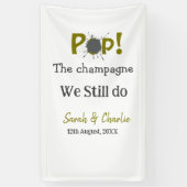 Kopen de champagne wij doen het nog steeds gouden  spandoek (Verticaal)