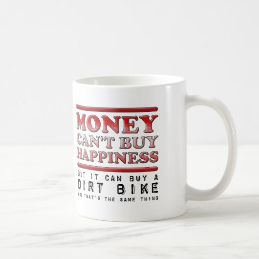 Kopen geluk Dirt Bike Funny Mug Koffiemok (Rechts)