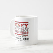 Kopen geluk Vist Rod Funny Mug Koffiemok (Voorkant links)