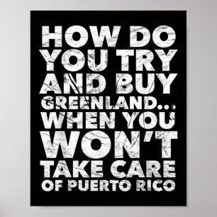 Kopen Groenland zal zorgen voor Puerto Rico Anti Poster