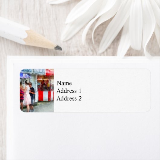 Kopen ijskap op de beurs etiket (Insitu)