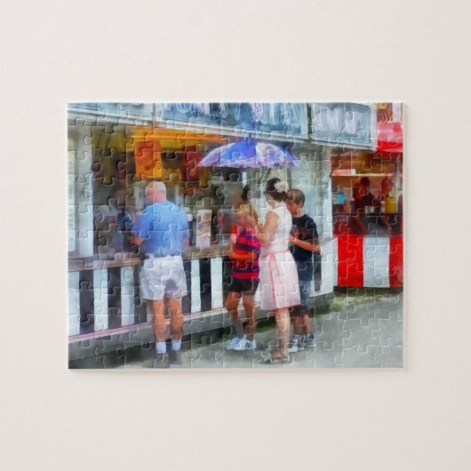 Kopen ijskap op de beurs legpuzzel (Horizontaal)