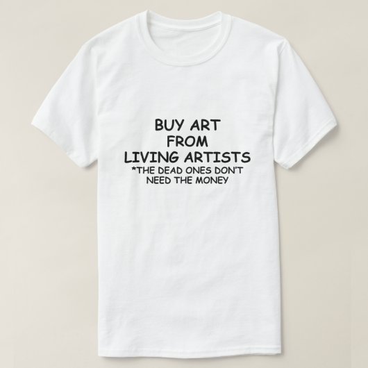 KOPEN KUNST VAN LEVENDE KUNSTEN *SUPPORT LOKALE KU T-SHIRT (Design voorkant)