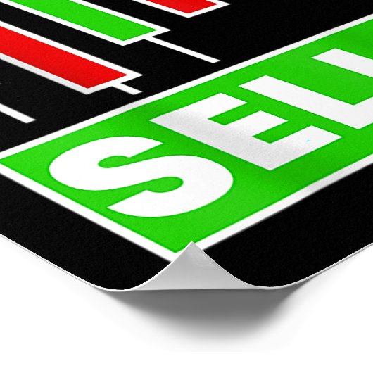 KOPEN LAGE VERKOOPHOGE KANDIDALITEITSSTICKS POSTER (Hoek)