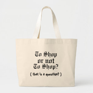 Kopen of niet kopen, dat is de vraag? grote tote bag