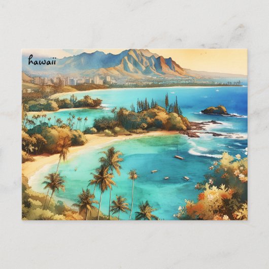 kopen reizen Beach  kaart Hawaii Briefkaarten (Voorkant)