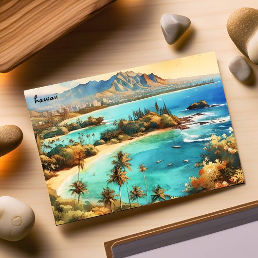 kopen reizen Beach  kaart Hawaii Briefkaarten