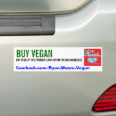 KOPEN VEGAN 2 BUMPERSTICKER (Op auto)