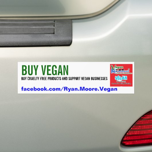 KOPEN VEGAN 2 BUMPERSTICKER (Op auto)