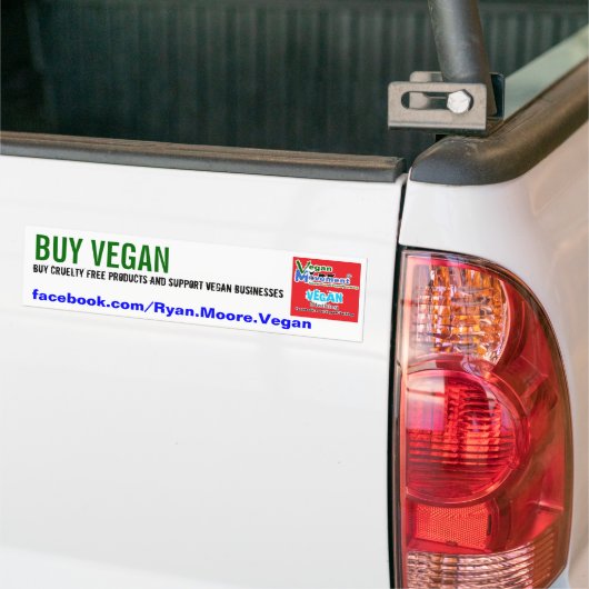 KOPEN VEGAN 2 BUMPERSTICKER (Op Truck)